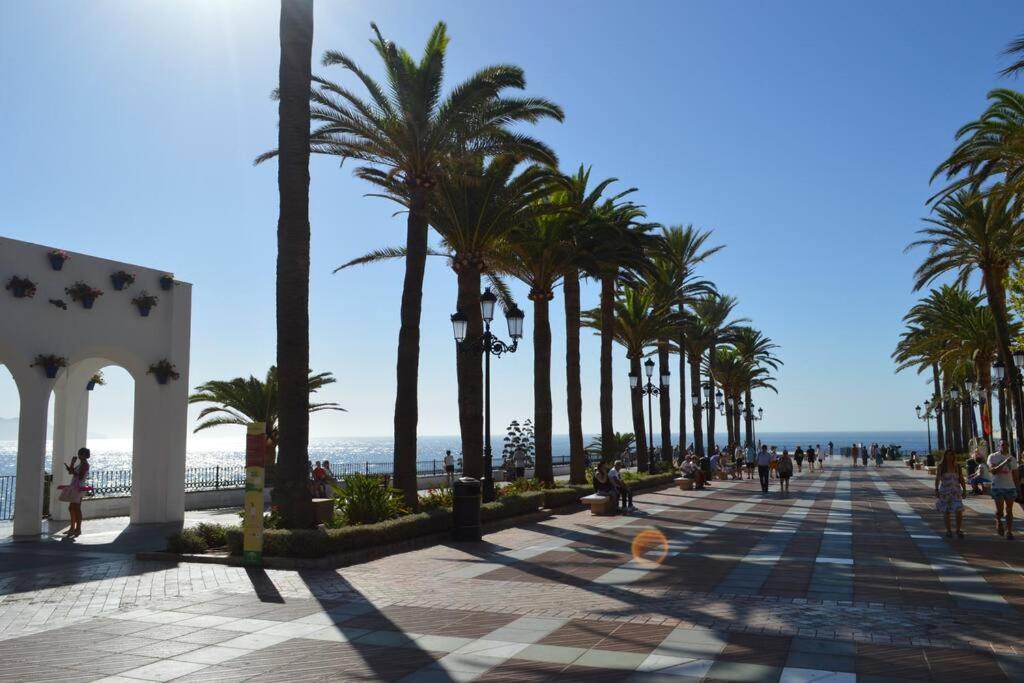 Beach Villa ,Nerja, Seaview, Pool, 3 Bedrooms, Huge Terrace And Garden 외부 사진
